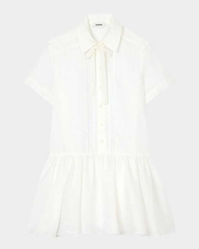 Toulouse Linen-Blend Shirtdress